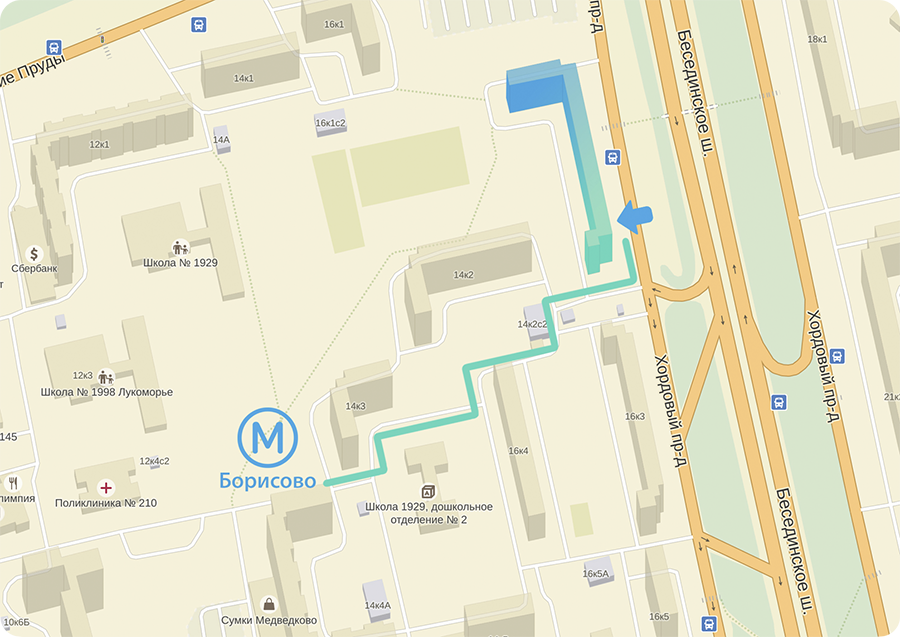 схема проезда